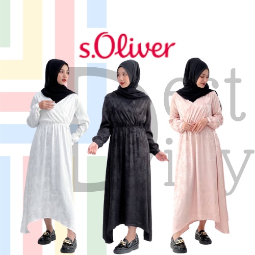 S. OLIVER Satin Silk Maxi Dress