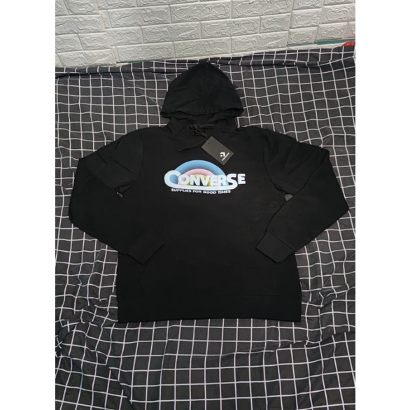 Converse Classic Script Pullover hoodie black