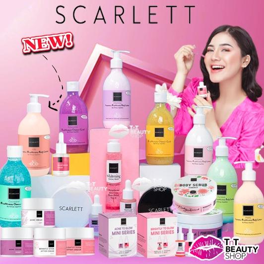 LiV ✔ [ BPOM SALE ] SCARLETT Whitening Serum Essence Toner | Lotion | Lotion Day Night Scarlet White
