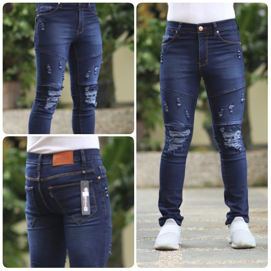 CELANA JEANS SOBEK PRIA MODEL TERBARU - APRIL JEANS