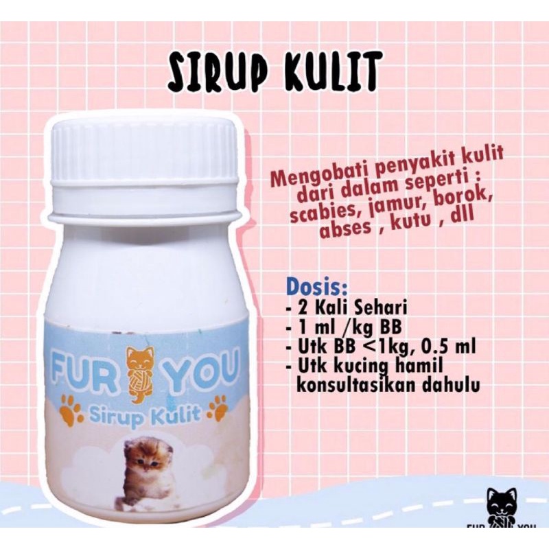 obat sirup kulit kucing . sirup kulit untuk kucing