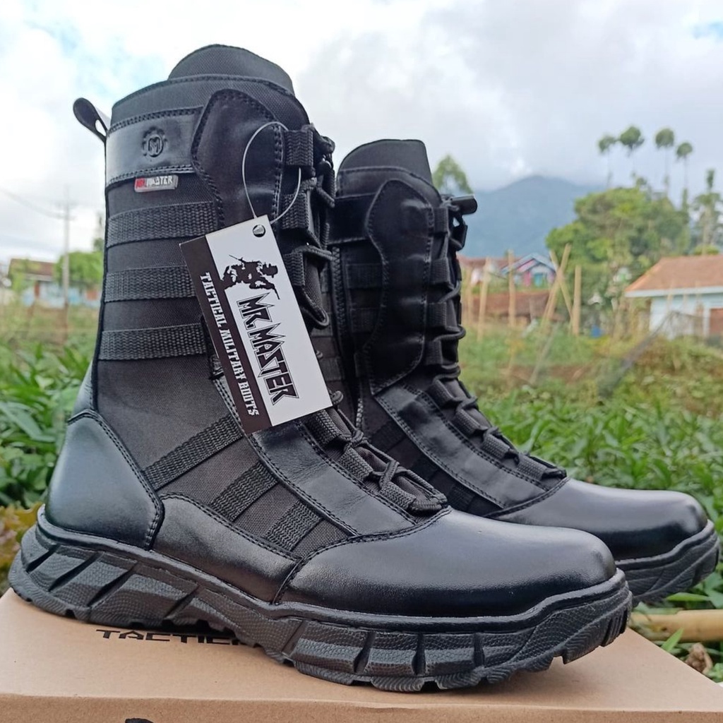 SEPATU PDL NINJA MODEL TERBARU MR MASTER KULIT SAPI ASLI SEPATU PDL TNI POLRI SECURITY SATPAM