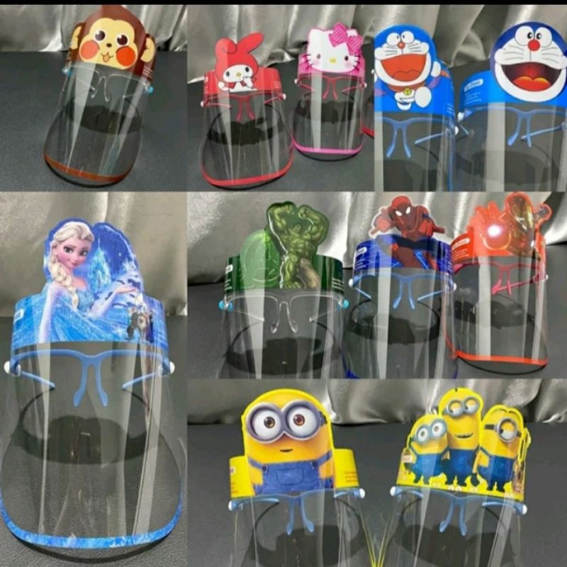 faceshield anak karakter