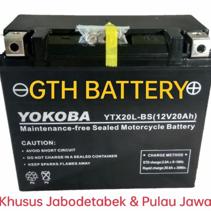 Aki Yokoba YTX20LBS STOK TERBATAS