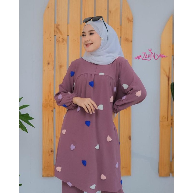 ZAHIN ORI SABRINA set // Set Celana Tunik // Set Wanita // Set Cel // One set