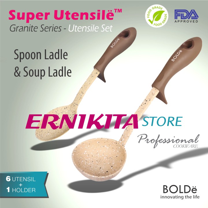 BOLDe SUPER UTENSILE SET 7 PCS - Spatula Set Alat Masak Anti Gores