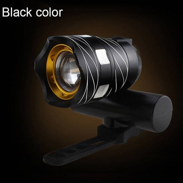 Lampu Depan Sepeda LED Senter Chargerable Zoomable Bicycle Headlight CREE XML-T6  - ZK30