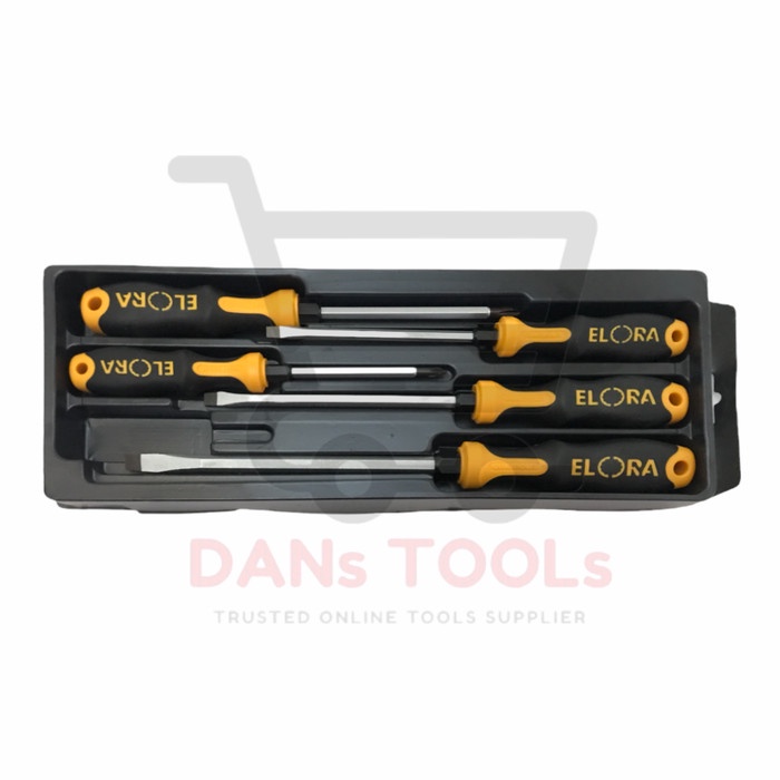 Obeng ELORA QUATROLIT Set 5pcs SEGI - Screwdriver Set