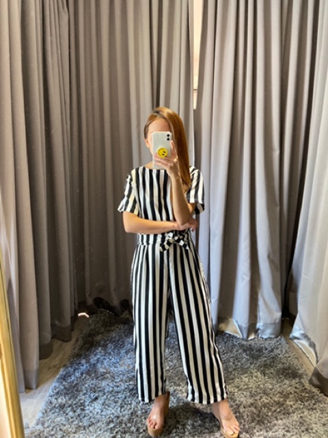 Long jumpsuit stripe 503