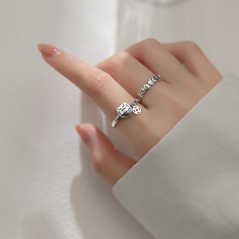 Perhiasan Cincin Jari Telunjuk Model Terbuka Aksen Mutiara Gaya Korea Untuk Wanita