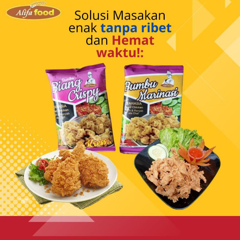 

[PE] Paket Bumbu Biang Crispy 750g & Bumbu Marinasi 250g