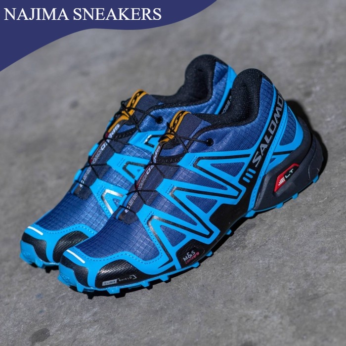 SEPATU SALOMON SPEEDCROSS 3 ORIGINAL BLACK BLUE TERLARIS