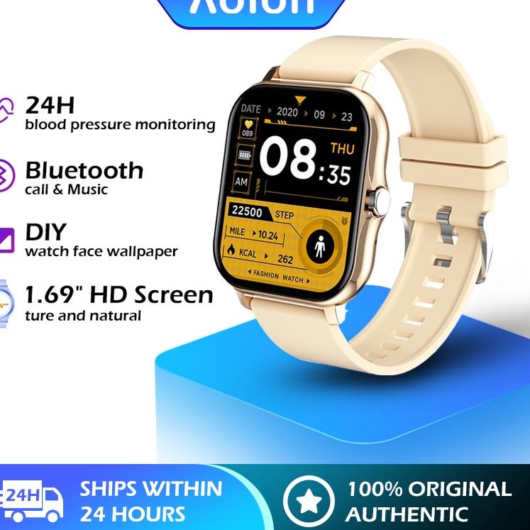 Paling Disukai.. Aolon Q13 Smart Watch DIY Watchface Men Women Sport Tracker Heart Rate Sleep Monito