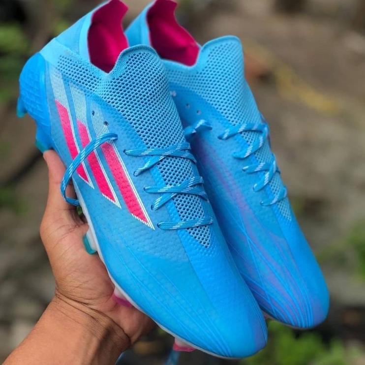 Harga Murah.. Sepatu Bola Adidas X Speedflow .1 Sky Blue Pink