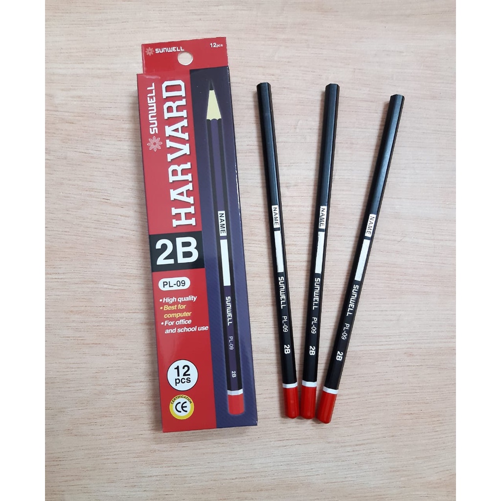 

PENSIL ANAK SEKOLAH 2B BOX MURAH LUSINAN PENCIL SERUT 2B ISI 12