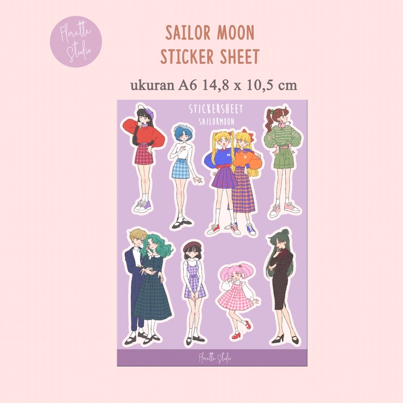 

[florettestudio] Sailor Moon Sticker Sheet Kiss Cut