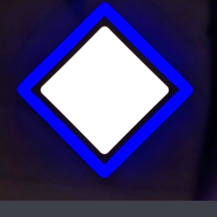 Down Light PANEL LED 2 warna 18w+6w Outbow lampu plafon TEMPEL