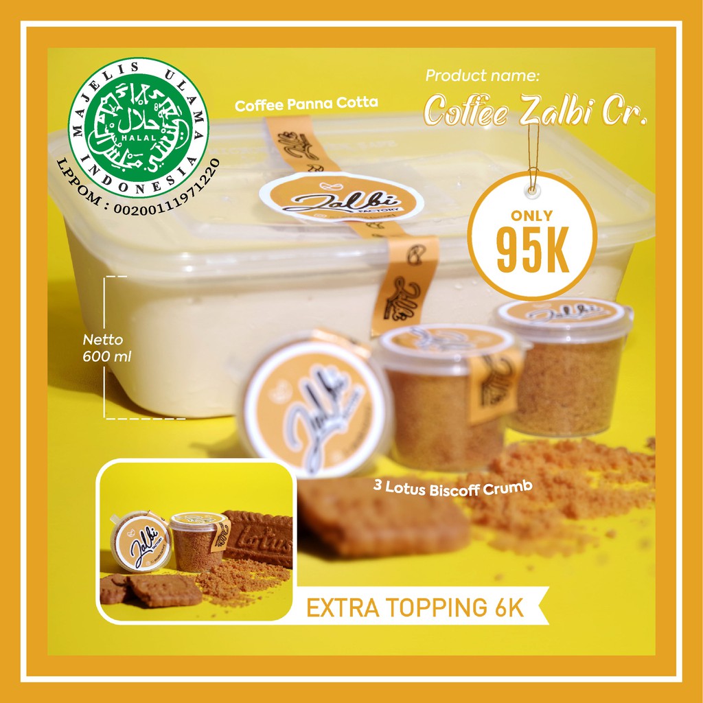 

Coffee Panna Cotta Zalbi Netto 600ml | Kelapa Gading | Dessert Box