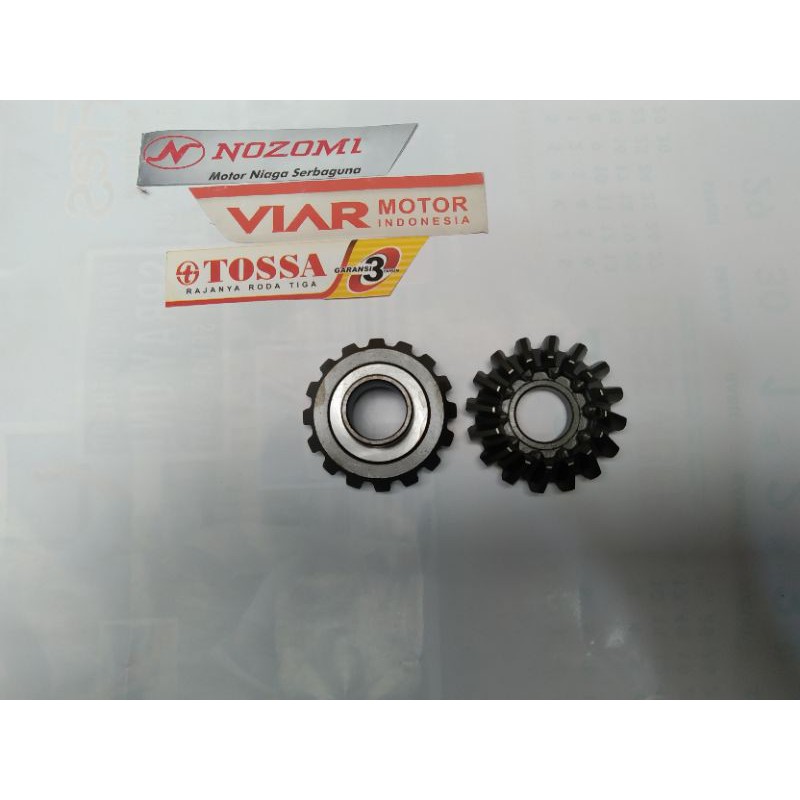 gear counter R 16 T untuk gear box maju mundur tossa Viar kaisar Nozomi aapktm Jialing dll