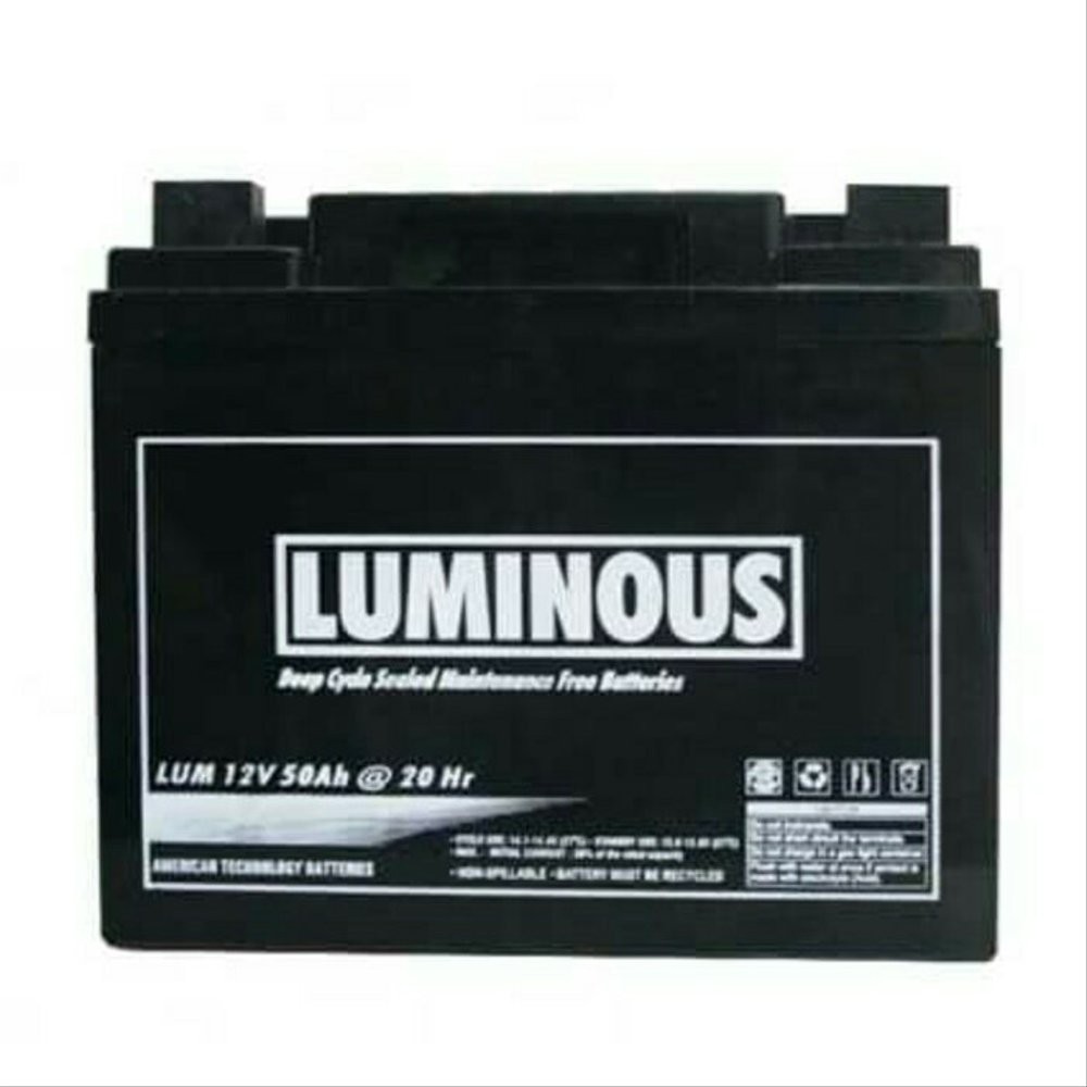 Jual  Baterai Aki VRLA AGM LUMINOUS 12V 50AH