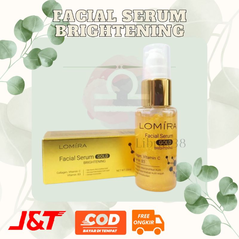 LOMIRA Face Serum Gold 20ml | Lomira Serum Wajah | Serum Wajah BPOM