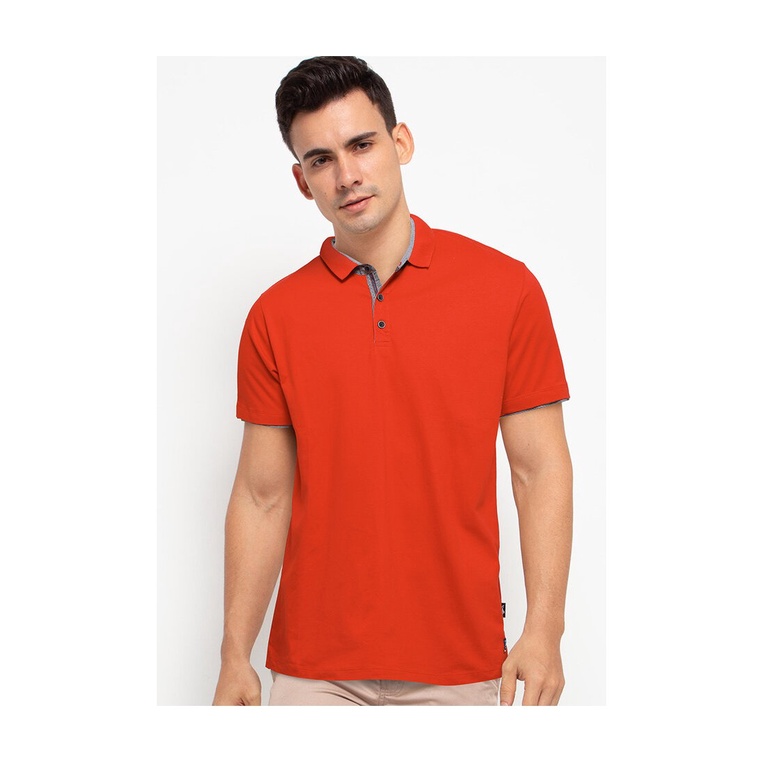 BAJU KAOS POLO PRIA CARDINAL ORIGINAL CASUAL LENGAN PENDEK MERAH CA10