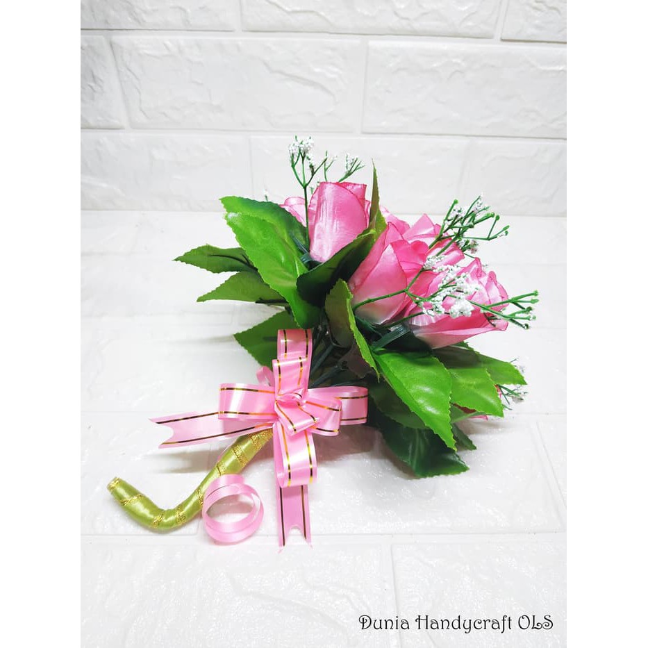 Buket Bunga Wedding Brides Maid Flower Girl Murah Cantik Elegan