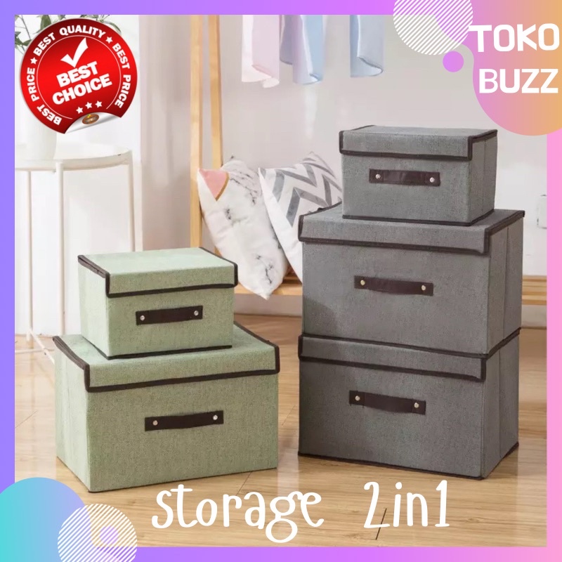 Storage Organizer 2 In 1 Multifungsi Box Penyimpanan Container Box Velcro