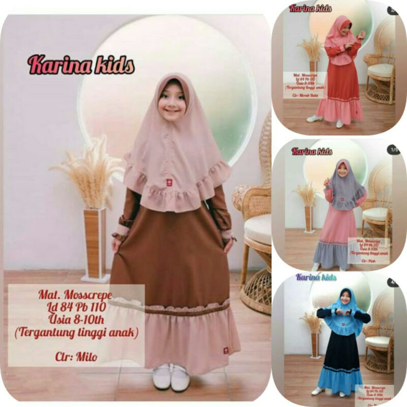 Fashion muslim uzi olshop/ karina syari/gamis murah berkualitas