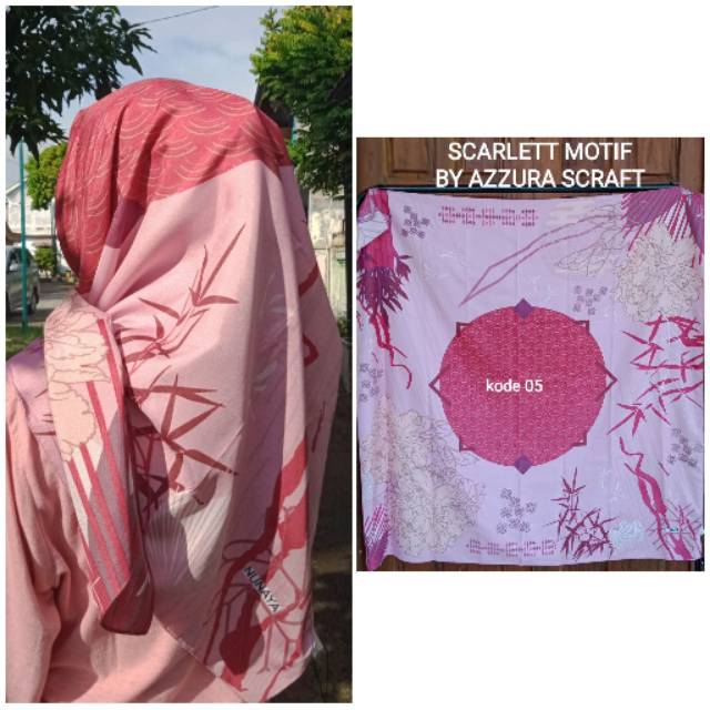 Jilbab segi Empat Nunaya scraft jilbab segi emoat motif jilbab kekinian jilbab murah