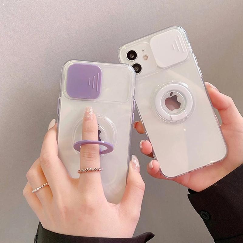 COD Case Camera Slide For Iphone 11 PRO MAX 12 PRO MAX Window Ring Camera Protection Clear Softcase