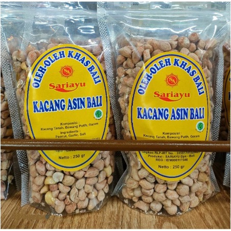 KACANG ASIN SARIAYU ASLI KHAS BALI ENAK GURIH 250GR FREE BUBBLE WRAP