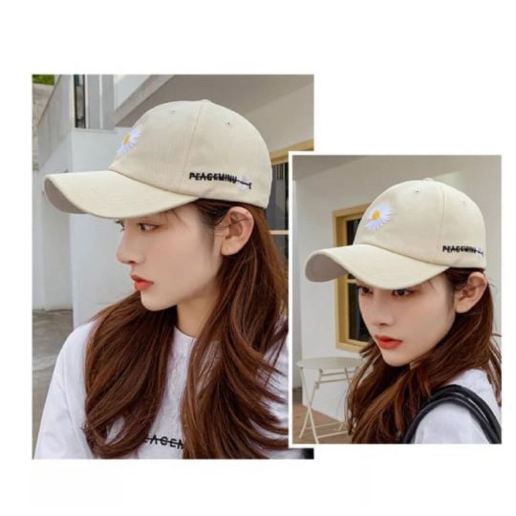 topi pria wanita terbaru / topi baseball paling keren 2021 motif bunga matahari