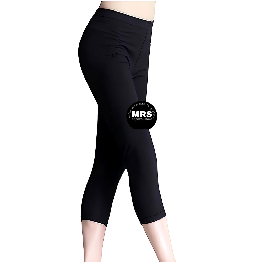 Legging Pendek 3/4 Wanita Bahan Spandek Rayon Premium