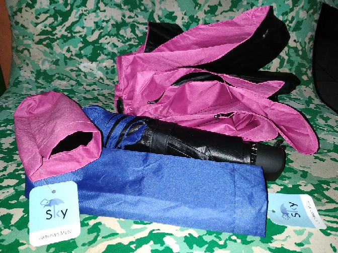 Payung Lipat 3d Sky Magic Premium Korea / Dimensi Lapisan Hitam ( Anti Uv ) - A3-07