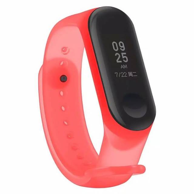 Watch Band Bracelet Strap Xiaomi Mi Band 3 Rubber silikon Transparan