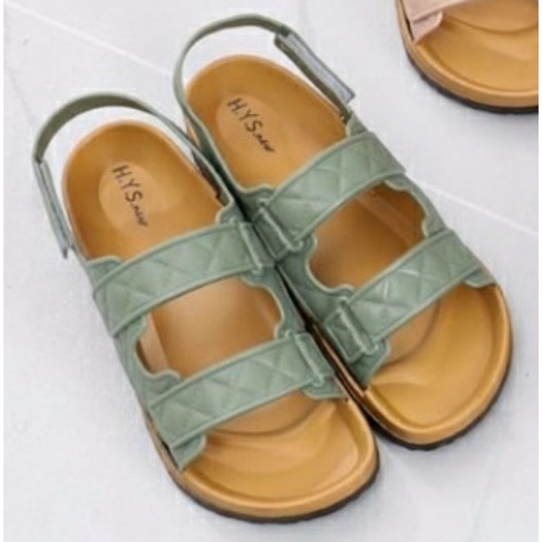 Sun-JOLIE Sandal Wanita Import Tali Belakang 2039/Sandal Wanita Tali Velcro