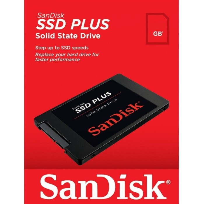 ORIGINAL GARANSI 1 TAHUN SanDisk SSD Plus 480GB SATA