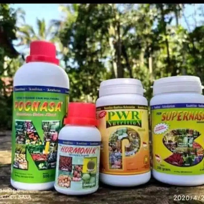 PAKET PUPUK NASA paket pertanian NASA / pupuk organik nasa lengkap / penambah nutrisi tumbuhan 4 in 