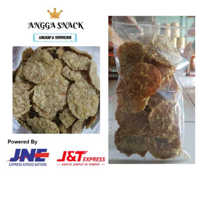 

Kripik tempee kemasan 250 g