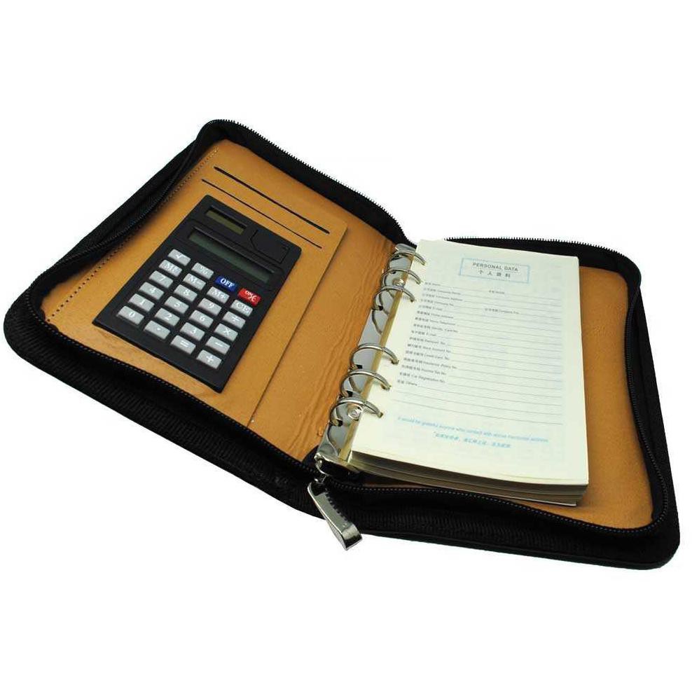 

Buku Catatan Binder Note Cover Kulit with Kalkulator - Y8302