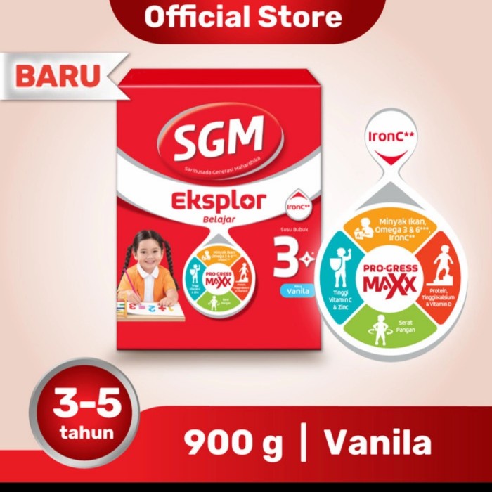 

fe20011vv Sgm 3 Plus 900 Gram Vanila Madu Xa201As