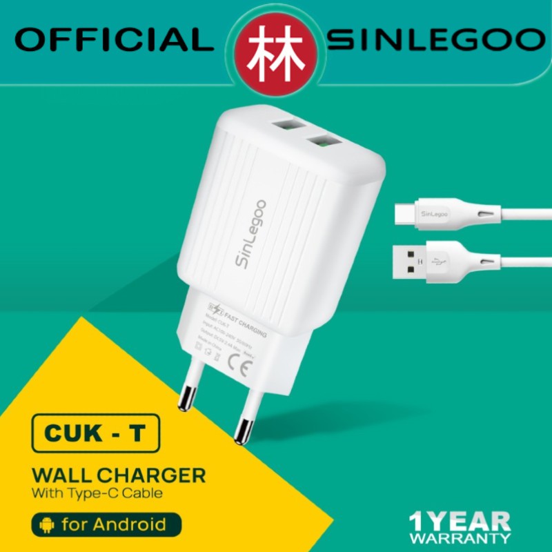 Sinlegoo CUK-T Wall Charger Single Output &amp; Data Cable Type-C