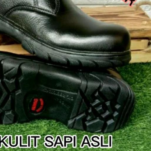 ◊ PROMO | ... ... SEPATU SAFETY SLIP ON KING WALLBETH KULIT ASLI UJUNG BESI ORIGINAL HOME INDUSTRI C