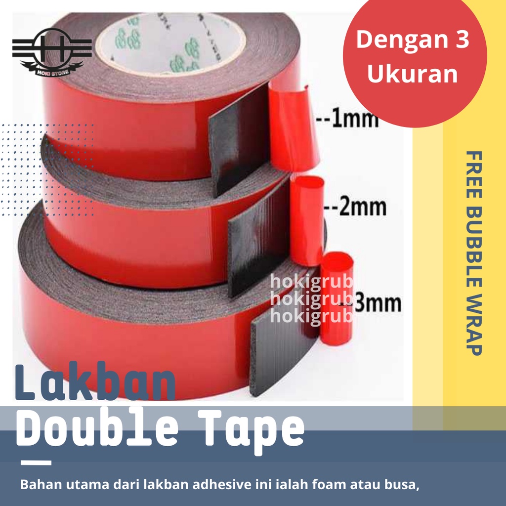 

Lakban Isolasi Tape Double Tape 3M Perekat Double Tape Serba Guna Size 10m