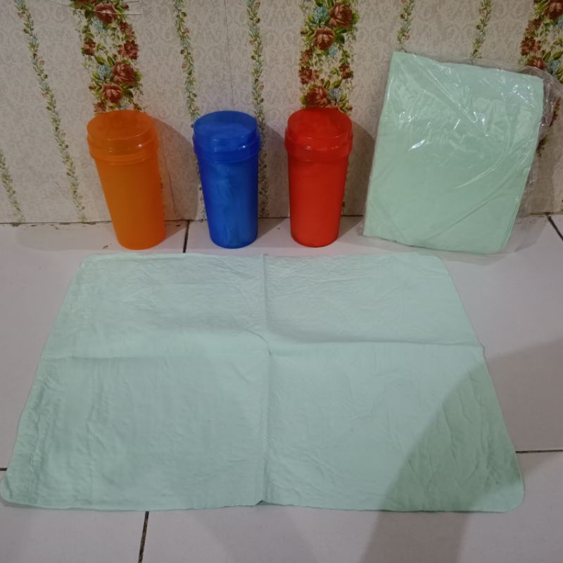 lap kanebo besar jumbo murah bagus /kanebo /kain lap kanebo tabung happy clean / botol kanebo