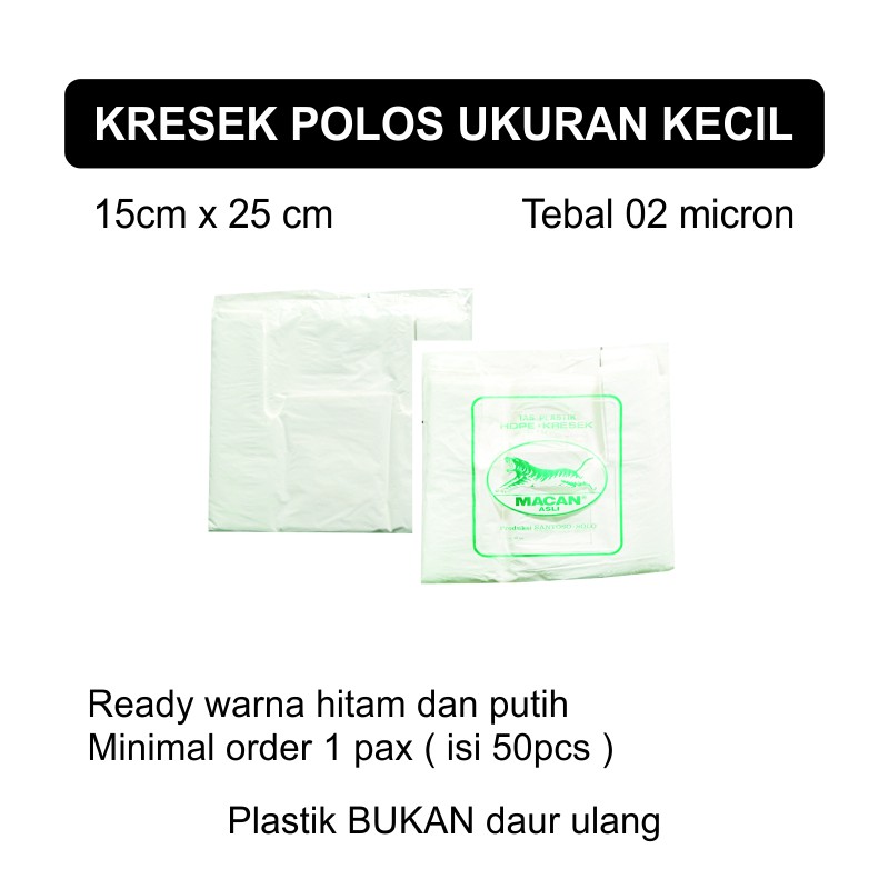 Kresek Polos Packing Tebal