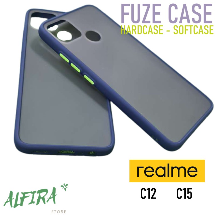 Casing Case Realme C12 C15 Softcase Fuze Hybrid Dove Mate Color Hardcase Realme C Series