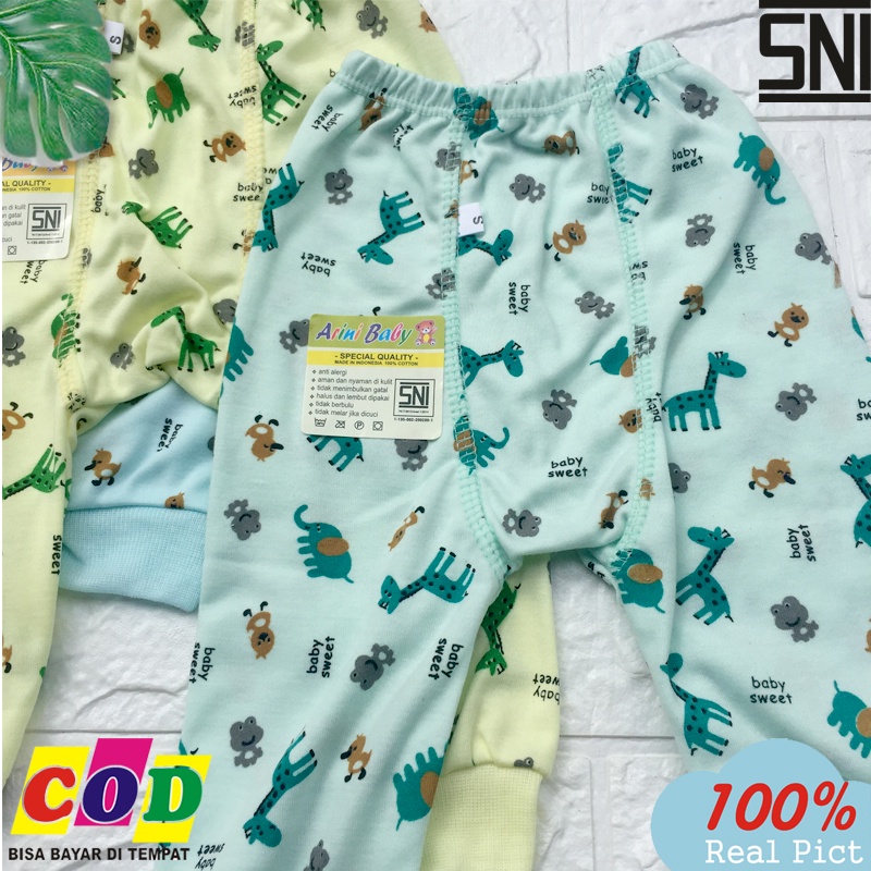 Ana Baby - 3 PCS Celana Pempers Panjang Bayi Ukuran S,M,L,XL Motif Lucu