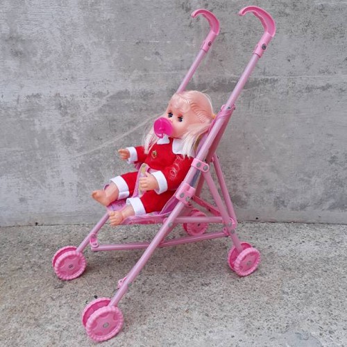 MAINAN ANAK PEREMPUAN MAINAN BONEKA BAYI STROLLER BAYI DORONG